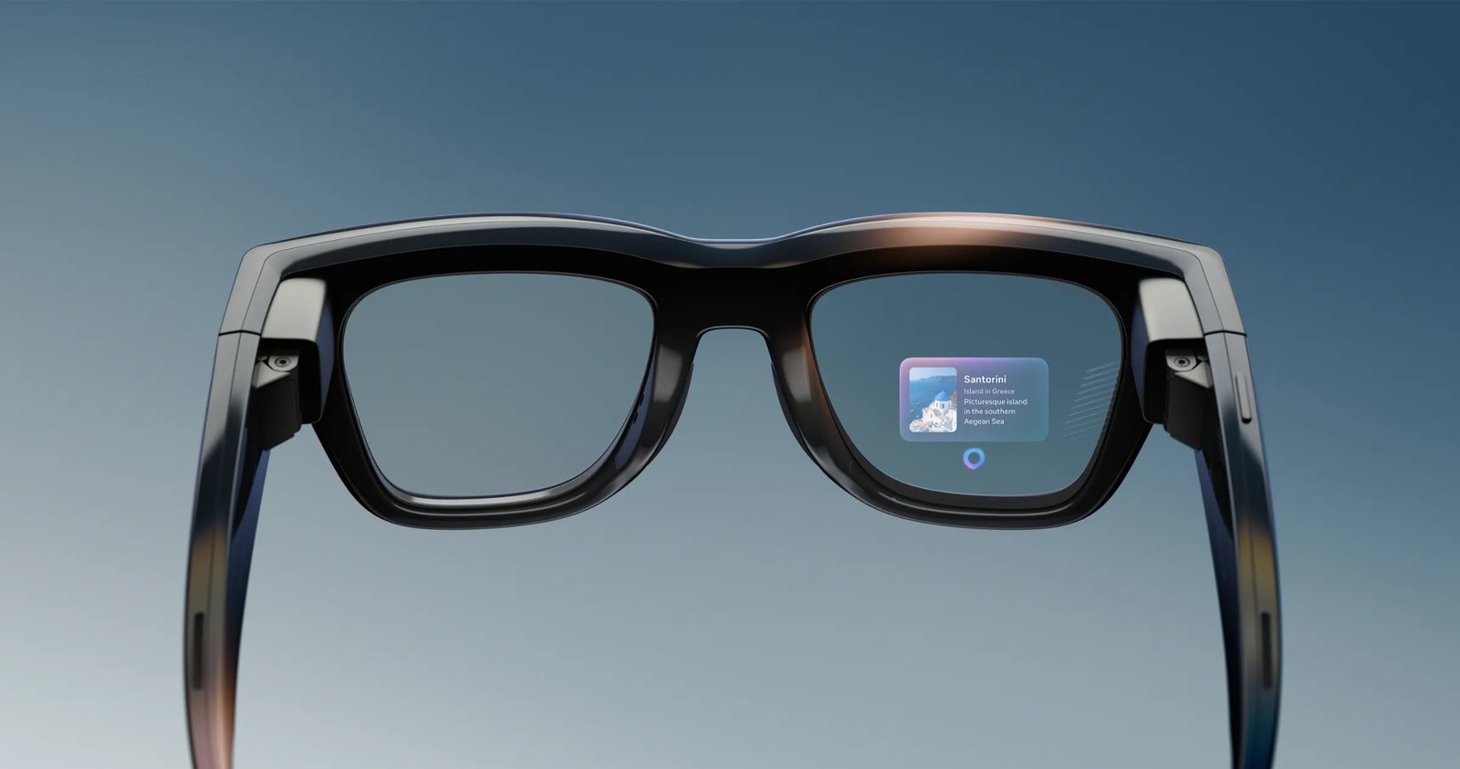 Omi glasses with a heads-up display